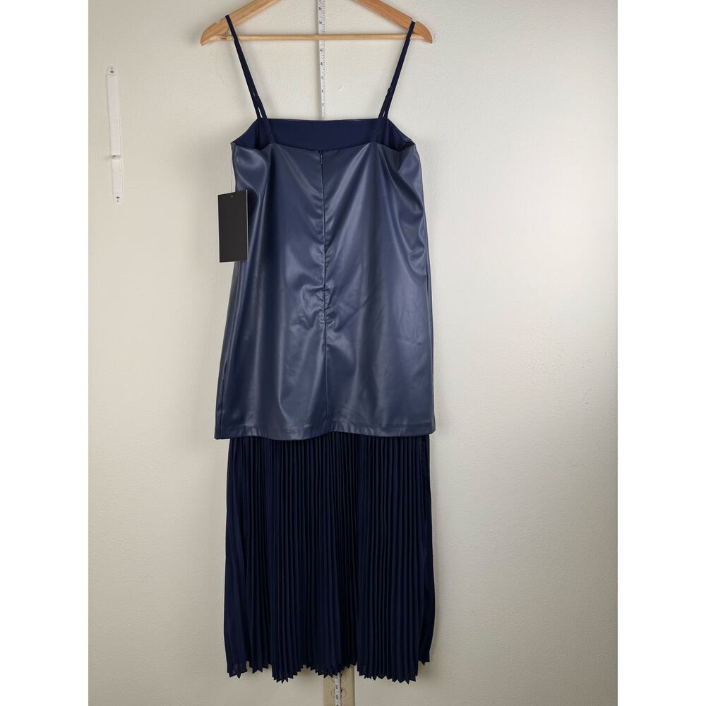 NWT Tuckernuck Hyacinth House Ozzy Mixed Media Pleated Midi Dress Medium - Picture 10 of 16